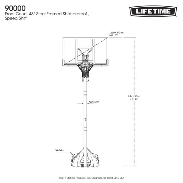 Lifetime Adjustable Portable Basketball Net & Reviews Wayfair.co.uk